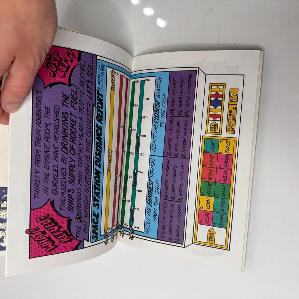 Discovery Toys Astrokids Adventures in Space Fractions Database 1 & 2 Booklets